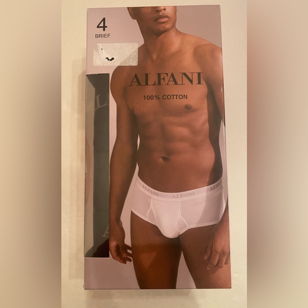 Alfani Men’s 4 Pack Briefs in Black‎ Size XL 38-40 NWT